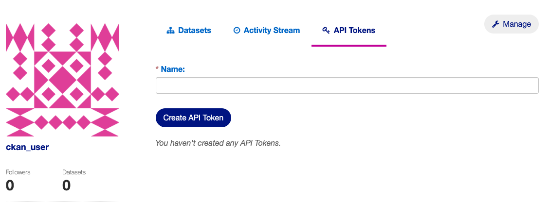 A visual representation of the steps needed to create an API Token from your user profile. The 'API Token' tab is marked with a '1', the token name field with a '2', and the 'Create Api Token' button with '3', corresponding to the steps listed above.
